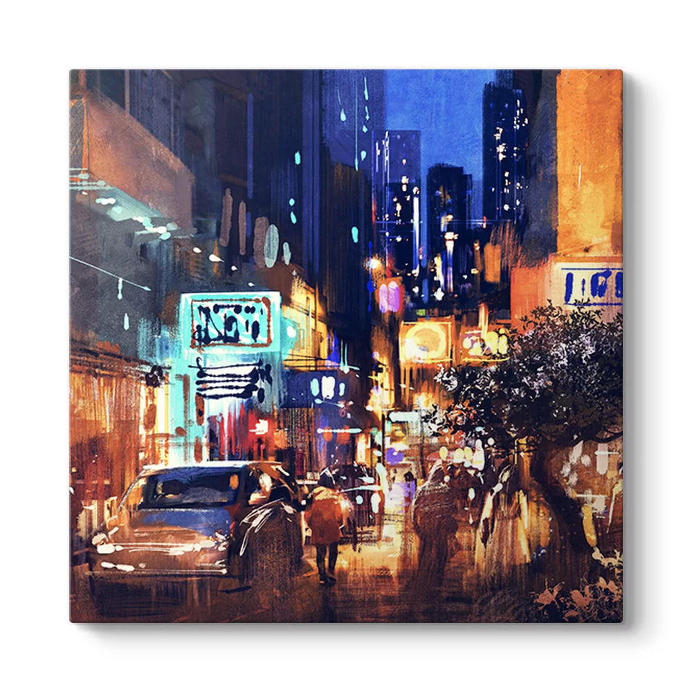 Vektörel Cadde Tablo - Model 3